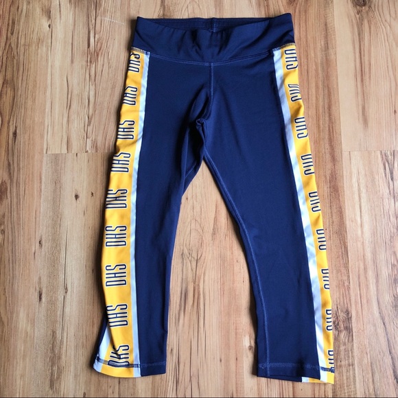 VARSITY SPIRIT Leggings Active Workout Yoga Blue Small Women’s - Picture 1 of 13